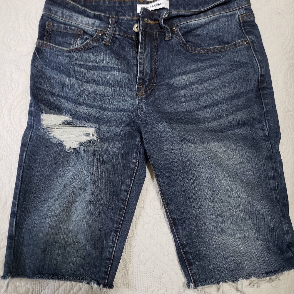Mens fashion nova denim shorts